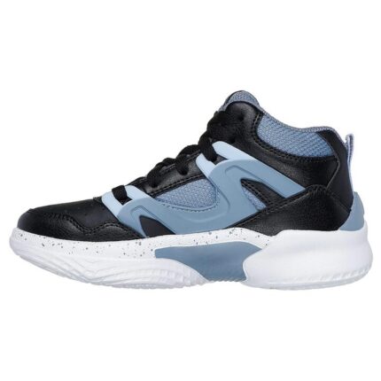 Skechers Court Hype - Street-Hooper Παιδικά Παπούτσια Μπάσκετ με Κορδόνια Μπλε / Σιελ