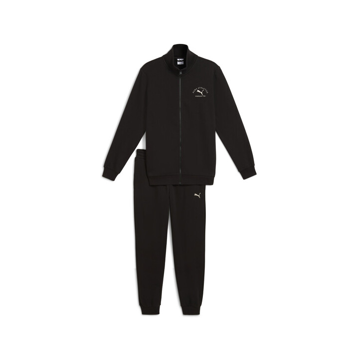 Puma Class Sweat Suit Fl Ανδρικό Σετ Φόρμας με Ζακέτα Μαύρο