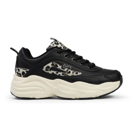 FFW0585 80010 Fila Skye Zp Γυναικεία Sneakers Μαύρα / Λεοπάρ