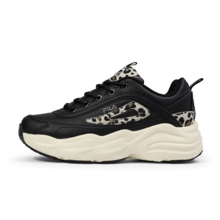 FFW0585 80010 Fila Skye Zp Γυναικεία Sneakers Μαύρα / Λεοπάρ