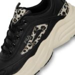 FFW0585 80010 Fila Skye Zp Γυναικεία Sneakers Μαύρα / Λεοπάρ