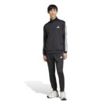 adidas Sportswear Basic 3-Stripes French Terry Track Suit Ανδρικό Σετ Φόρμας με Ζακέτα Μαύρο