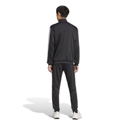 adidas Sportswear Basic 3-Stripes French Terry Track Suit Ανδρικό Σετ Φόρμας με Ζακέτα Μαύρο