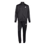 adidas Sportswear Basic 3-Stripes French Terry Track Suit Ανδρικό Σετ Φόρμας με Ζακέτα Μαύρο