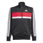 adidas Seasonal Essentials Tiberio 3-Stripes Tricot Track Suit Kids Παιδικό Σετ Μαύρο / Κόκκινο
