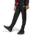 adidas Seasonal Essentials Colorblock Track Suit Kids Παιδικό Σετ με Κουκούλα Μαύρο / Κόκκινο