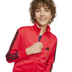 adidas Essentials Climacool Track Suit Kids Παιδικό Σετ Φόρμας με Ζακέτα Κόκκινο / Μαύρο