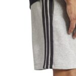 adidas Essential 3-Stripes French Terry Shorts Ανδρική Βερμούδα Γκρι