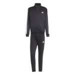 adidas Sportswear Basic 3-Stripes Fleece Track Suit νδρικό Σετ Φόρμας με Ζακέτα Μαύρο
