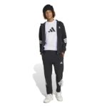 adidas Future Icons 3-Stripes Full-Zip Hooded Track Jacket Kids Παιδική Ζακέτα Μαύρη