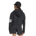 adidas Future Icons 3-Stripes Full-Zip Hooded Track Jacket Kids Παιδική Ζακέτα Μαύρη