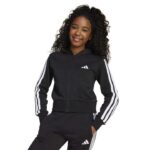 adidas Essentials Track Suit Kids Παιδικό Σετ Φόρμας με Παντελόνι Καμπάνα και Ζακέτα Μαύρο