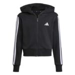 adidas Essentials Track Suit Kids Παιδικό Σετ Φόρμας με Παντελόνι Καμπάνα και Ζακέτα Μαύρο