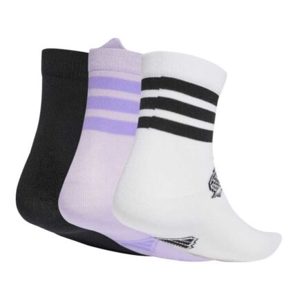 adidas Yg Ani Socks Παιδικές Κάλτσες Λευκές / Μάυρες / Μωβ