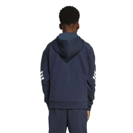 adidas Future Icons 3-Stripes Full-Zip Hooded Track Jacket Kids Παιδική Ζακέτα Μπλε