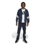adidas Future Icons 3-Stripes Full-Zip Hooded Track Jacket Kids Παιδική Ζακέτα Μπλε