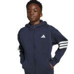adidas Future Icons 3-Stripes Full-Zip Hooded Track Jacket Kids Παιδική Ζακέτα Μπλε