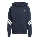 adidas Future Icons 3-Stripes Full-Zip Hooded Track Jacket Kids Παιδική Ζακέτα Μπλε