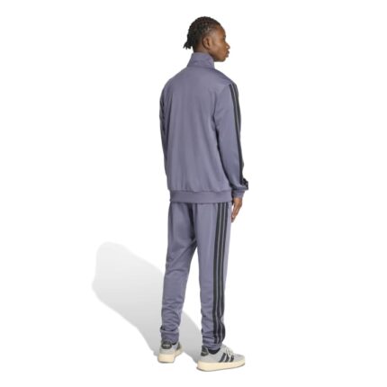 adidas Sportswear Basic 3-Stripes Tricot Track Suit Σετ Φόρμας Γυαλιστερό Mωβ
