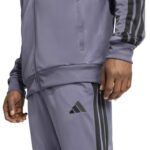 adidas Sportswear Basic 3-Stripes Tricot Track Suit Σετ Φόρμας Γυαλιστερό Mωβ