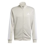 adidas Sportswear Basic 3-Stripes French Terry Track Suit Ανδρικό Σετ Φόρμας με Ζακέτα Μπεζ
