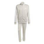 adidas Sportswear Basic 3-Stripes French Terry Track Suit Ανδρικό Σετ Φόρμας με Ζακέτα Μπεζ