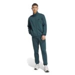 adidas Sportswear Basic 3-Stripes Fleece Track Suit Ανδρικό Σετ Φόρμας με Ζακέτα Πράσινο