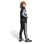 adidas Seasonal Essentials Tiberio 3-Stripes Tricot Track Suit Kids Παιδικό Σετ Μαύρο / Σιέλ