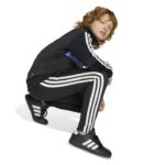 adidas Seasonal Essentials Tiberio 3-Stripes Tricot Track Suit Kids Παιδικό Σετ Μαύρο / Σιέλ