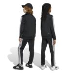 adidas Seasonal Essentials Tiberio 3-Stripes Tricot Track Suit Kids Παιδικό Σετ Μαύρο / Σιέλ