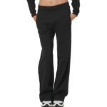 Body Action Wide-Leg Sweatpants Black Γυναικείο Πανελόνι Ίσιο Μαύρο
