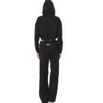 Body Action Wide-Leg Sweatpants Black Γυναικείο Πανελόνι Ίσιο Μαύρο
