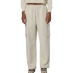 Body Action Wide-Leg Cargo Women's Trousers Salt Ecru Γυναικείο Παντελόνι Εκρού