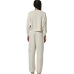 Body Action Wide-Leg Cargo Women's Trousers Salt Ecru Γυναικείο Παντελόνι Εκρού