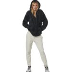 Body Action Γυναικείο Παντελόνι Φόρμας Fleece Γκρι