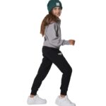 Body Action Girl’s Fleece Trousers Black Παιδικό Παντελόνι Mαύρο
