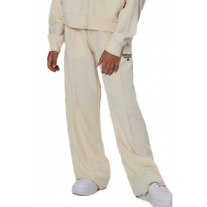 Body Action Wide-Leg Modal Trousers Salt Ecru Παιδικό Παντελόνι Εκρού