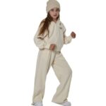 Body Action Wide-Leg Modal Trousers Salt Ecru Παιδικό Παντελόνι Εκρού