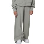 Body Action Wide-Leg Modal Trousers Fog Green Παιδικό Παντελόνι Λαδί