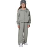 Body Action Wide-Leg Modal Trousers Fog Green Παιδικό Παντελόνι Λαδί
