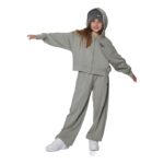 Body Action Wide-Leg Modal Trousers Fog Green Παιδικό Παντελόνι Λαδί