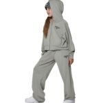 Body Action Wide-Leg Modal Trousers Fog Green Παιδικό Παντελόνι Λαδί