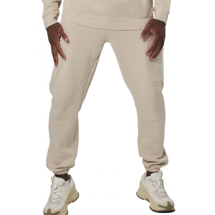 Body Action Cargo Joggers Moonbeam Grey Ανδρικό Παντελόνι Μπεζ