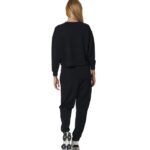 Body Action Modal Crop Sweatshirt Black Γυναικείο Φούτερ Mαύρο