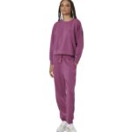 Body Action Modal Crop Sweatshirt Crushed Berry Γυναικείο Φούτερ Ματζέντα