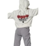 Body Action Girl's Oversized Hoodie Star White Παιδικό Φούτερ με Κουκούλα Λευκό