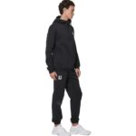 Body Action Half-Zip Hooded Sweatshirt Moonbeam Grey Ανδρική Φούτερ Μπλούζα με Κουκούλα Μαύρη