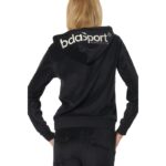 Body Action Velour Hoodie Jacket Black Γυναικεία Ζακέτα Βελούδο Μαύρη