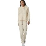 Body Action Velour Hoodie Jacket Birch Cream Γυναικεία Ζακέτα Βελούδο Εκρού