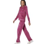 Body Action Velour Hoodie Jacket Magenta Quartz Γυναικεία Ζακέτα Βελούδο Ματζέντα